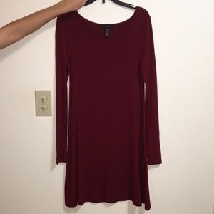 Maroon dress Forever 21